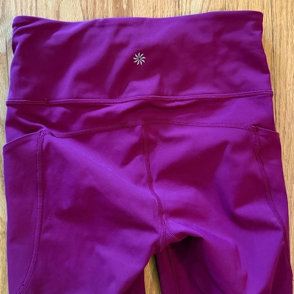 Athleta sz XS Magenta Ultimate Stash II Leggings - Picture 5 of 7